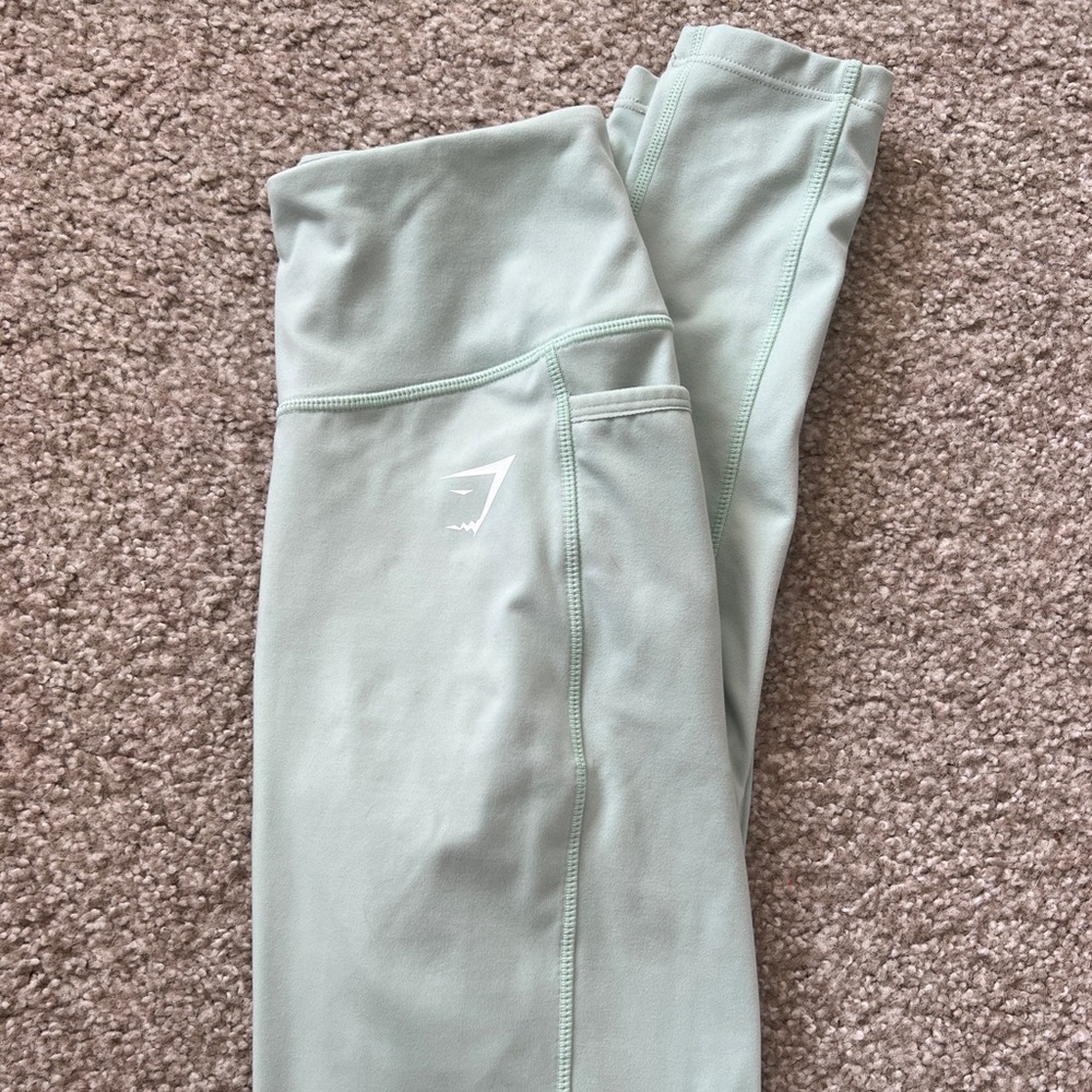 Gymshark Mint Green Pocket Yoga Leggings